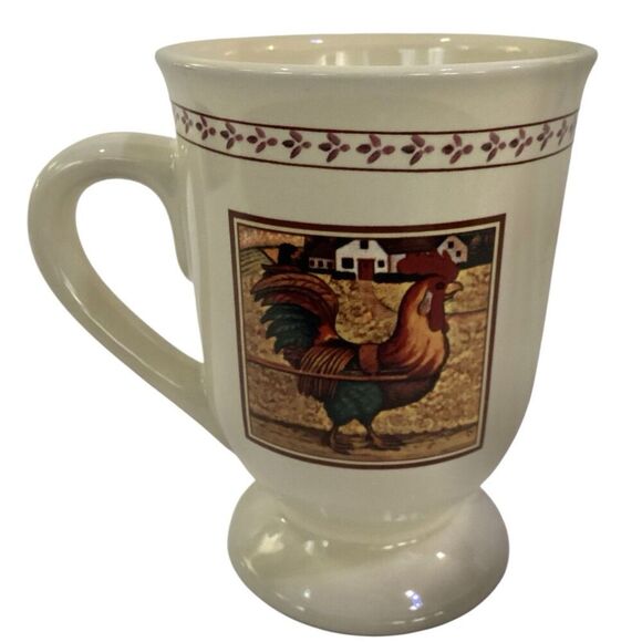 B.I. Inc Rooster Country Morning Coffee Mug 5" 12 oz. Cup - Picture 6 of 6
